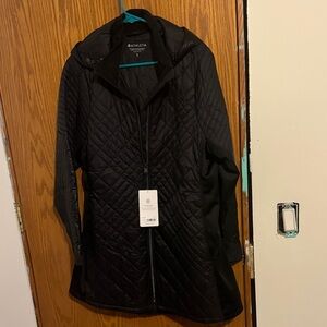 Athleta Women's Black Quilted Puffer Coat